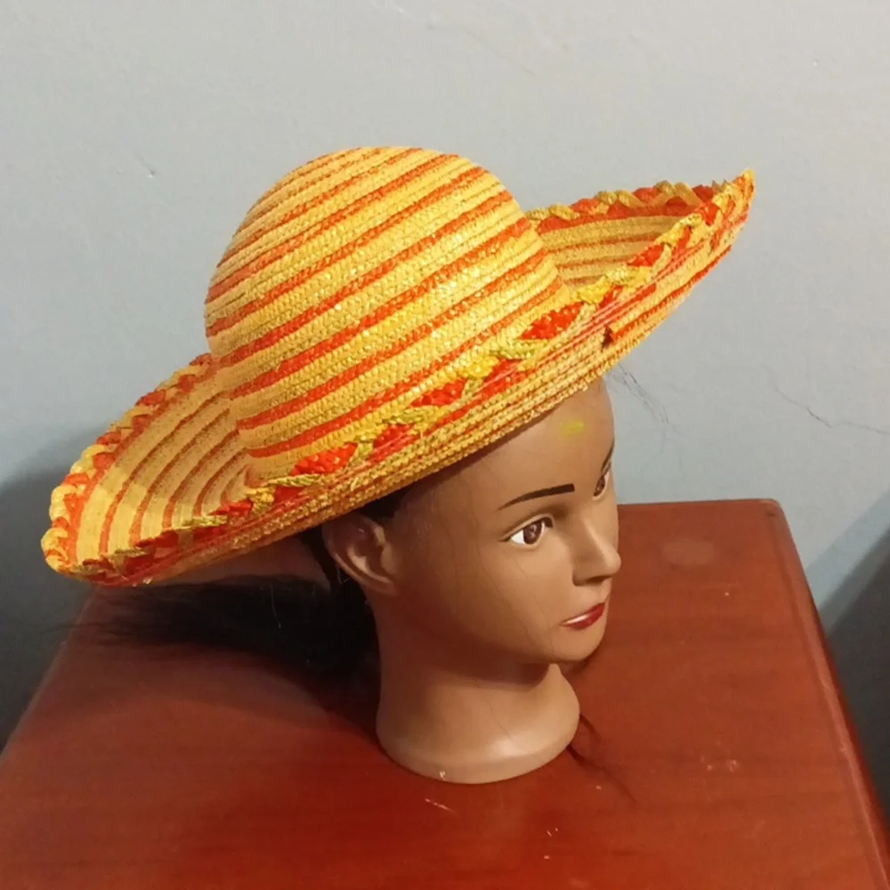 Street smart by Betmar women's orange green and tan summer hat 🌞⛱️